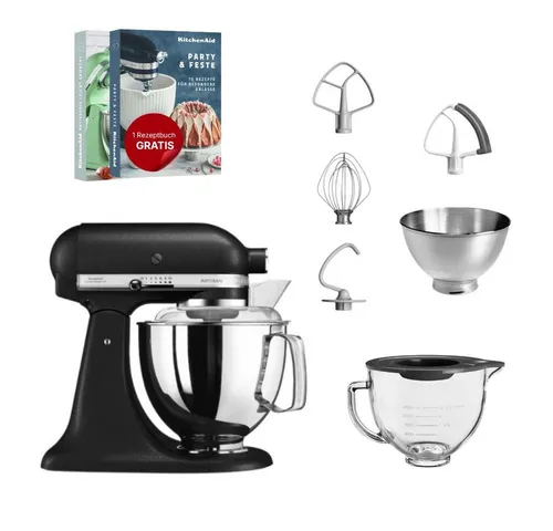 KitchenAid Küchenmaschine KitchenAid 4,8 L 5KSM175 Artisan Glasset mit Glasschüssel