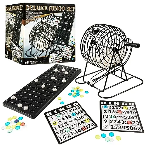 KeartiveKraft Deluxe Bingo Spiel für Kinder - Spiel ab 3 Jahre - Bingo Spiel Kinder für Zuhause oder den Urlaub