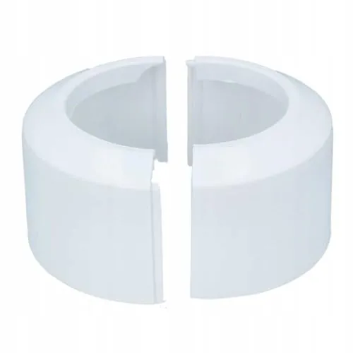 Zweiteilige weiße WC-Toilettenrosette 110mm