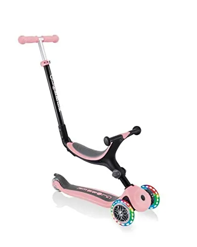 GLOBBER GO-UP FOLDABLE LIGHTS – 3 in 1 Dreirad - Roller / Kickboards – Innovatives 3-in-1 Kinderfahrzeug mit klappbarem Design und bunten LED-Rollen für mehr Fahrspaß und Sicherheit. Ideal für Kinder von 15 Monaten bis 50 kg!