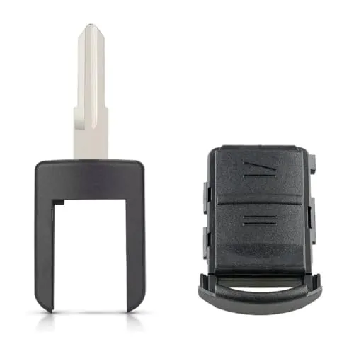 2-Tasten-Autoschlüssel für Opel Vauxhall Corsa C Meriva Astra Combo Agila Autoschlüsselanhänger HU43/HU100/HU46/YM28 Klinge Schlüsselanhänger Gehäuse Schlüssel Autozubehör (HU46)