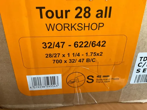 Continental Fahrradschlauch Tour 28Zoll (32-47/622/635) SV 42 (65) 2 x