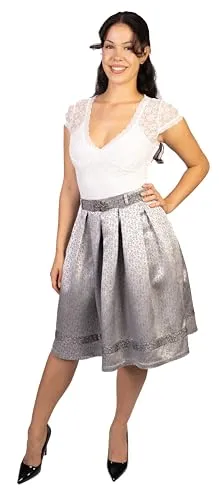 trachtl Giselle Faltenrock mit Gürtel - Eleganter Trachtenrock für Damen - Röcke für Damen, figurbetonender Schnitt & vielseitig kombinierbar für jeden Anlass, perfekt für Oktoberfest und Freizeit.