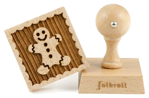 Motiv-Keksstempel Lebkuchenmann 55 x 55 mm Folkroll