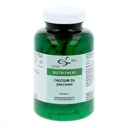 Calcium D3 500 1000 Kapseln - Hochdosiertes Nahrungsergänzungsmittel mit 500 IE Vitamin D3 pro Kapsel, unterstützt Knochen und Immunsystem