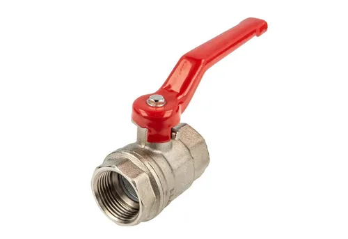 Tecuro - Kugelhahn, Beidseitig Innengewinde Rp 3/8 Zoll (dn 10) Stahlhebel Lang, Messing Vernickelt