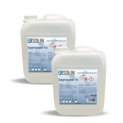 Isopropanol 70% 2x5L sehr ergiebig IPA Entfetter Reiniger auch in 1L 2.5L 3L 10L