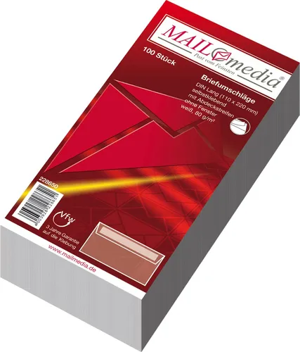 MAILmedia Briefumschlag Offset weiß DIN Lang ohne Fenster 100 Briefumschläge