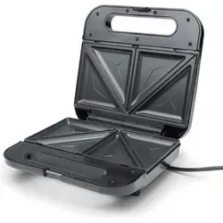 KORONA Sandwichmaker 47019 - XXL Antihaftbeschichtung & Überhitzungsschutz - Sandwichmaker für große American Sandwiches mit leicht zu reinigenden Antihaftplatten und sicherem Überhitzungsschutz für sorgenfreien Genuss.