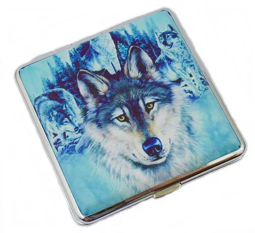 Westernlifestyle Aufbewahrungsbox Zigarettenetui Wolf Adler