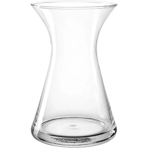LEONARDO HOME GIA Vase - Zeitlose Glasvase für Blumen - Dekorative Krüge: Elegante und transparente Blumenvase mit klassischem Design, ideal für frische Sträuße und Trockenblumen. Höhe 22 cm, ⌀ 7,5 cm - passt perfekt in jedes Zuhause.