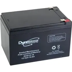 Dyno EUROPE BLEIAKKU 12 V 14 Ah - Hochleistungsakku für ferngesteuerte Fahrzeuge, langlebig mit 14000 mAh und kompakter Bauweise für optimale Leistung und Nutzung.