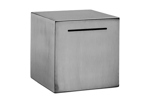 relaxdays Spardose nicht zum Öffne, silber in silber von Relaxdays