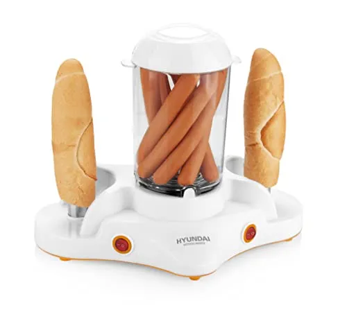 HYUNDAI Hot-Dog-Maker HDM 120 – Vielseitiger Grill für Würstchen, Eier und Mais