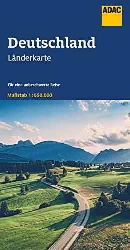 ADAC Länderkarte Deutschland 1:650.000: Straßenkarte und Autokarte