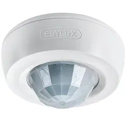 ESYLUX EB10430862 Aufputz Decken-Bewegungsmelder 360° - Bewegungsmelder für Deckenmontage mit 360° Erfassungsbereich und bis zu 24 m Reichweite. Ideal für kleine Räume mit geringem Tageslichtanteil, sorgt für automatische Lichtsteuerung und verlängert die Lebensdauer von Leuchtmitteln.