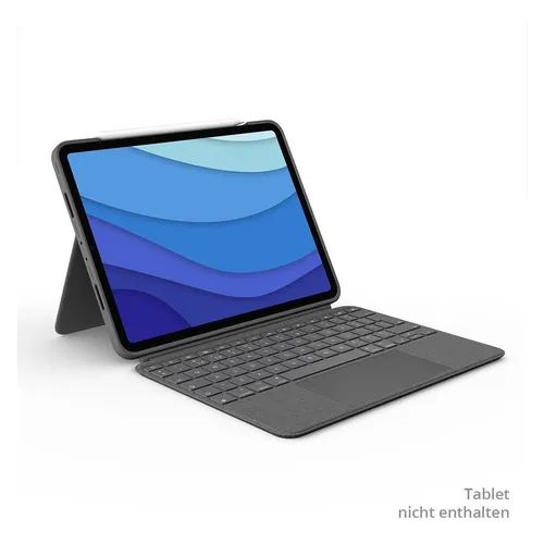 Logitech Combo Touch - Tastatur und Foliohülle mit Trackpad - Taschen & Hüllen für Apple, mit beleuchteter Tastatur und integriertem Trackpad für komfortables Arbeiten unterwegs.
