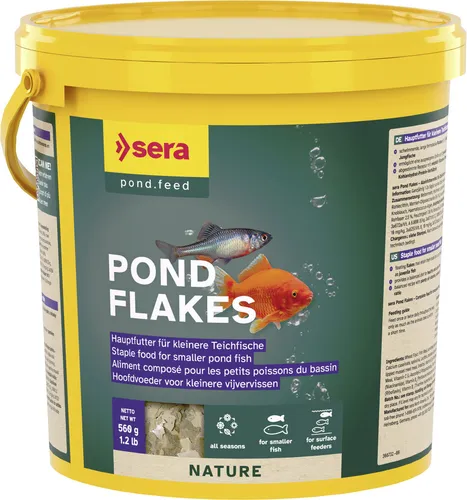 Sera Pond Fischfutter Teich Flakes 3,8 L von sera