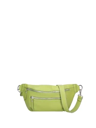 Damen-Gürteltasche aus echtem Leder 34 x 14 x 8 cm RR220724023FBG-PARENT, grün