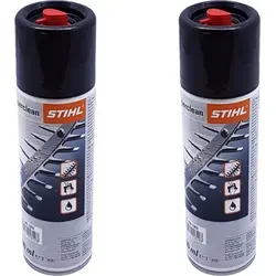 Stihl Superclean Schmutzlöser 300 ml - Set mit 2 Flaschen - Effektiver Schmutzlöser und Schmiermittel für Schneidgarnituren, speziell entwickelt für die Pflege von Heckenscheren und Motorsägen. Ideal zur Unterstützung der Wartung und Reinigung.