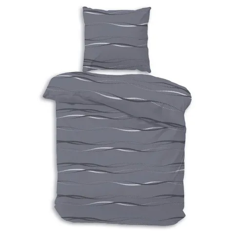 Träumschön Premium Biber Bettwäsche 135x200 cm oder 155x220 cm, Anthrazit - Bettwäsche-Sets aus hochwertigem Fein-Biber, kuschelig warm für den Winter, 100% Baumwolle, hergestellt in Deutschland.