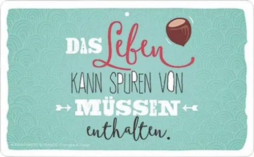 Frühstücksbrettchen – „Spuren von müssen“