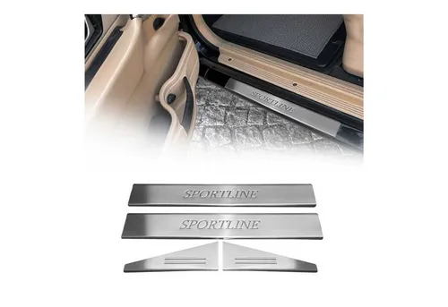 OMAC Zierleisten-Aufkleber Einstiegsleisten für Land Rover Freelander 2006-2014 - Hochwertige Edelstahl Aufkleber für optimalen Schutz und stilvolle Akzente. Einfache Installation und Reinigung, rostbeständig und maßgeschneidert für Ihr Fahrzeug.