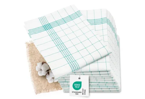 ZOLLNER Geschirrtuch 12-tlg. in grün von Zollner