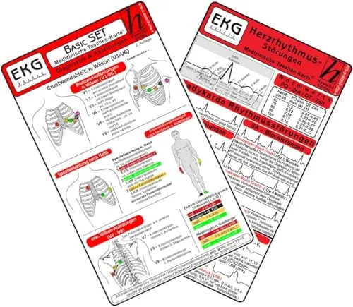 EKG Basic Set 2025 (2er Set) - Diagnostik & Ableitungen, Herzrhythmusstörungen