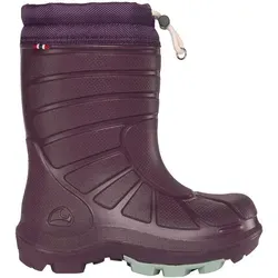 Viking Extreme Warm plum (62) 29 - Kinder Gummistiefel - Wasserdichte Gummistiefel für Kinder, ideal für extreme Winterbedingungen bis -20 °C mit Schnellschnürung und hervorragender Isolierung.