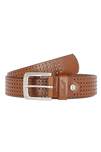 Reell Punched Belt, Braun L/XL - Artikel-Nr. 1401-001 - Hochwertiger Ledergürtel in Braun, ideal für jeden Anlass. Stilvolles Design und robuste Verarbeitung sorgen für langlebigen Tragekomfort.