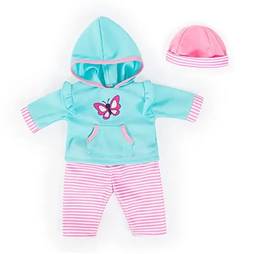 Bayer Puppenkleidung Obert Hose Schmett. (Set, 3-tlg) - Blau Rosa, perfekt für Puppen von 33-38 cm, fördert kreatives Spielen ab 18 Monaten