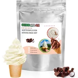 Stracciatella Dänisches Softeis Pulver 100 kg von Gino Gelati