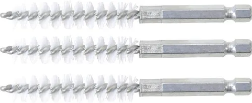BGS-3078-11-N Nylonbürste 11 mm Antrieb Außensechskant 6,3 mm (1/4) 3-tlg.
