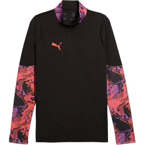 Puma Individualcup Halbreißverschluss-Sweatshirt Schwarz XL - Sonstige Sportschuhe mit innovativem Design, 1/4 Reißverschluss für Flexibilität und dryCELL-Technologie, die Feuchtigkeit ableitet – ideal für Training und Freizeit.