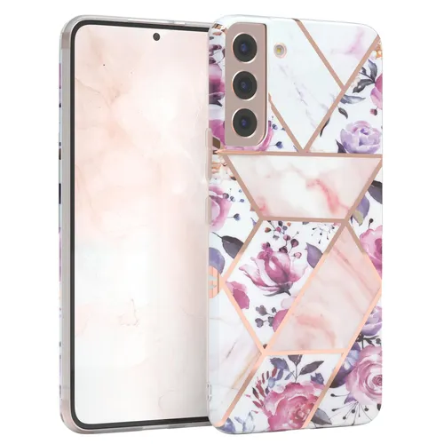 Für Samsung Galaxy S22 Plus 5G IMD Schutzhülle TPU Handy Hülle Case Blumenmuster