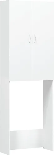 vidaXL Waschmaschinenschrank mit 2 Türen - Unterschrank fürs Bad mit 2 Türen und 3 Fächern, ideal für organisierten Stauraum und einfach zu reinigen.