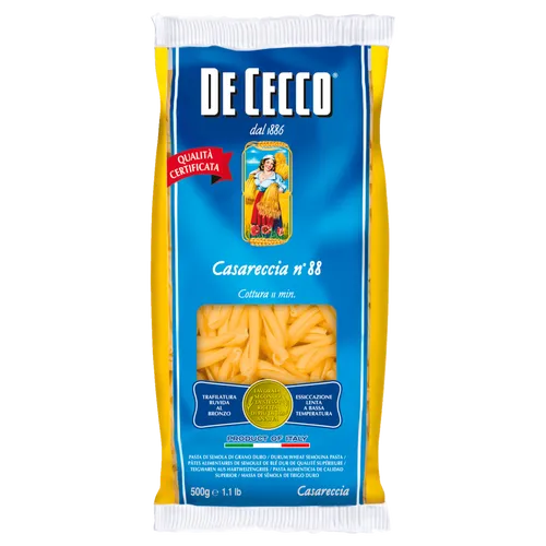 De Cecco Casareccia Eiernudeln No. 88, 500 g - Authentische Eiernudeln für ein besonderes Pasta-Erlebnis. Ideal für kreative Gerichte mit Sauce oder als Beilage.