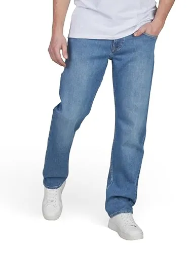 Cross Jeans Herren Stretch Comfort/Relaxed Fit Antonio Jeanshose Hose Denim, Länge:30L, Farbe:Mid Blue (E 161-160), Weite:36W