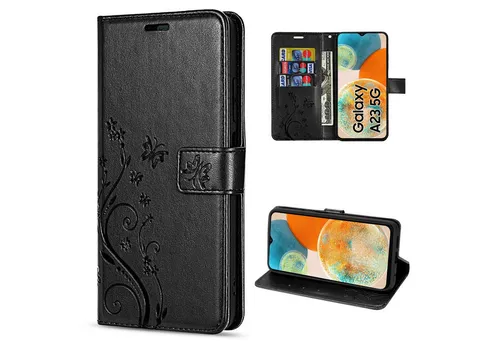 betterfon Handyhülle Handytasche für Samsung Galaxy A23 5G Klapphülle, Bookstyle-Hülle: Magnetverschluss 3 Kartenfächer & Standfunktion