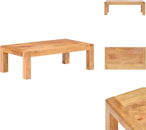 vidaXL Couchtisch 110x60x35 cm aus Massivholz