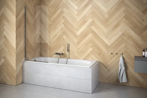 Badewannenabtrennung Faltwand Duschabtrennung 1-teilig 70x140 cm - Moderne Duschabtrennung aus gehärtetem Glas, ideal für Ihr Badezimmer. Mit einer Höhe von 140 cm und einem eleganten, rahmenlosen Design sorgt sie für einen stilvollen Look und schützt vor Spritzwasser.