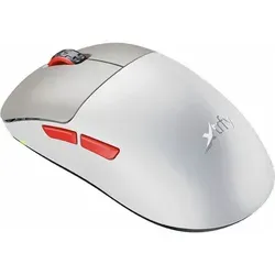 Xtrfy M8 Wireless - Retro Gaming Maus (Grau) - Professionelle Gaming Maus mit Pixart 3395 Sensor, 400 - 26.000 DPI und 75 Std. Akkulaufzeit. Ultraleicht mit nur 55 g und im coolen Retro-Design.