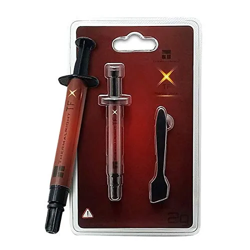 THERMALRIGHT TFX 2g Wärmeleitpaste,Wärmeleitpaste,14,3W/m.k,Hochleistungs-Wärmeleitpaste,Hochleistungs-Wärmeleitpaste für Prozessor/CPU/GPU/IC/Alle Kühler,mit Spatelwerkzeug(TFX 2g)