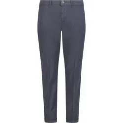 MAC Chinohose Damen TURN UP, marine (52) - Casual Chinohose für Damen in mariner Farbe, aus 96% Baumwolle für Komfort und Atmungsaktivität, ideal für entspannte Freizeitlooks.