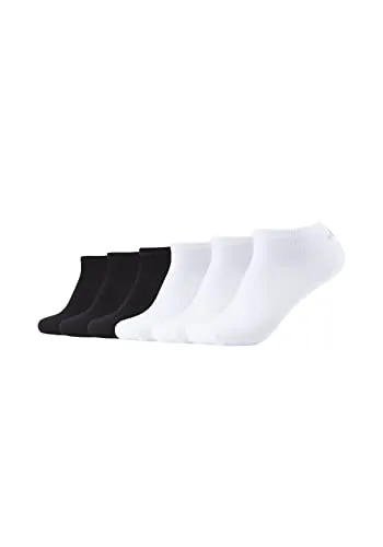 s.Oliver Unisex Sneakersocken 6er Pack 35/38 black white