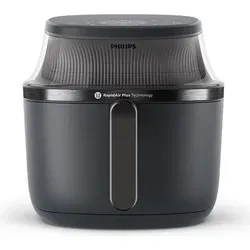 Philips Airfryer 3000 Series 6.2L - Gesunde Heißluftfritteuse mit Sichtfenster - Heißluftfritteuse mit 6.2L Fassungsvermögen, RapidAir Plus Technologie für bis zu 90% weniger Fett und 16 Garmethoden für vielseitigen Genuss.