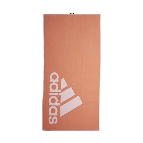 adidas Unisex Brand Towel, Coral Fusion / White, One Size