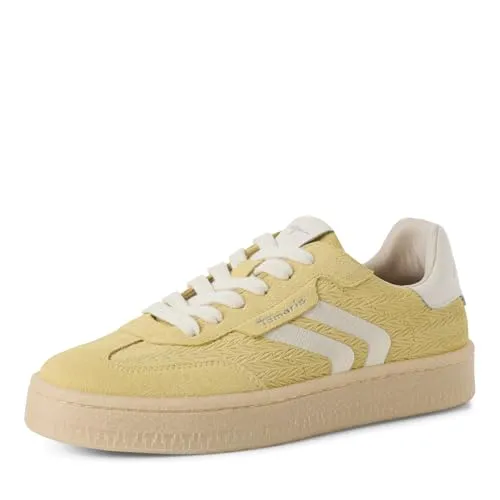 Tamaris Schnürer Damen sportlich gelb, EU 37 - Damen-Sneaker mit innovativen COMFORT-Lining und TOUCH-IT Technologien für maximalen Tragekomfort und perfekte Anpassung – ideal für jeden Anlass.