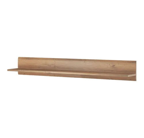 Wandregal Eiche Grandson Nb. modern, B/H/T: ca. 160/22/23 cm - Modernes Wandregal aus hochwertiger Spanplatte mit eleganter Eichenoptik. Ideal für individuelle Gestaltung und zur optimalen Raumnutzung. Selbstmontage erforderlich.